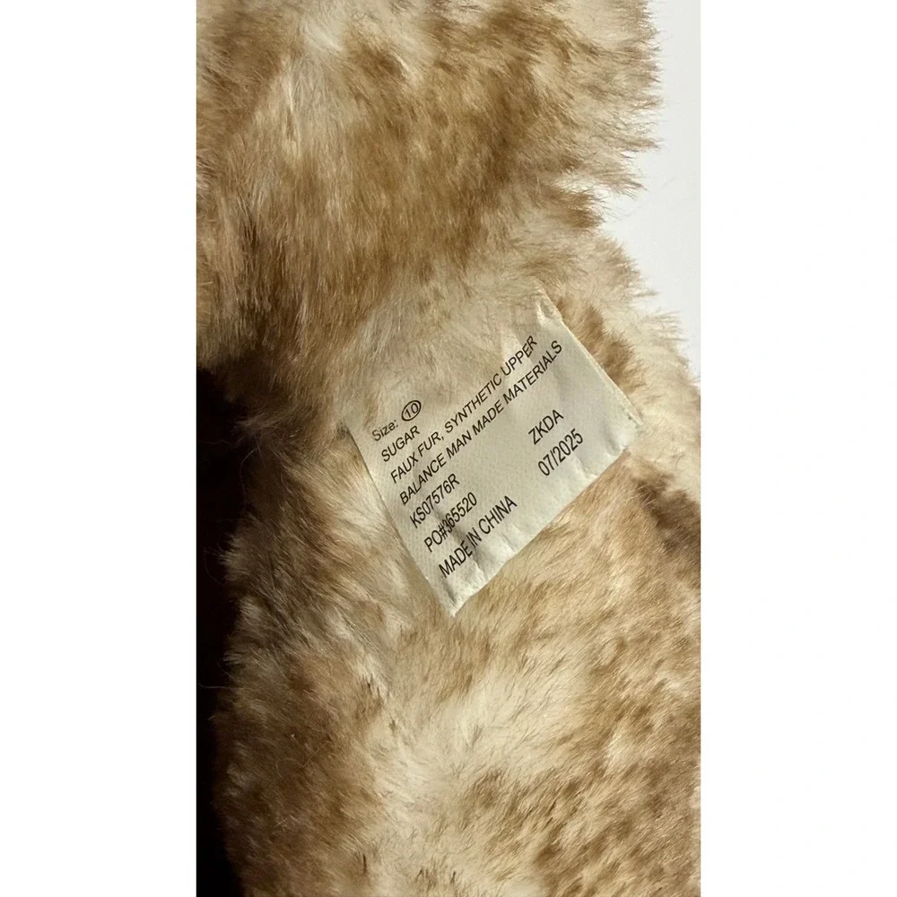 Sugar Toddler Girls Light Up Faux Fur Bow Winter Boots Brown Size 10 KS07576R